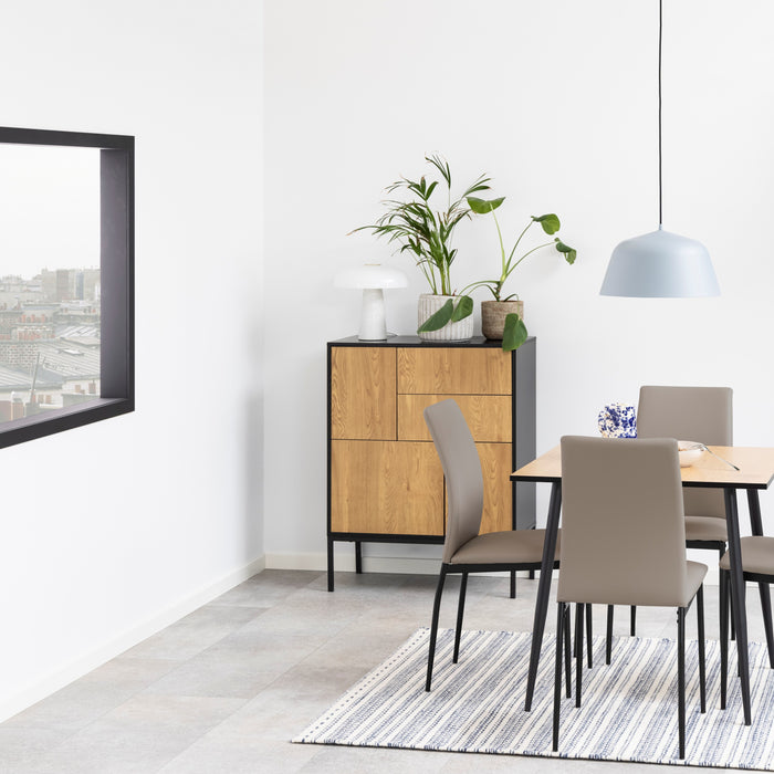 by fonQ  Jaxon Opbergkast 5-deuren - Eiken