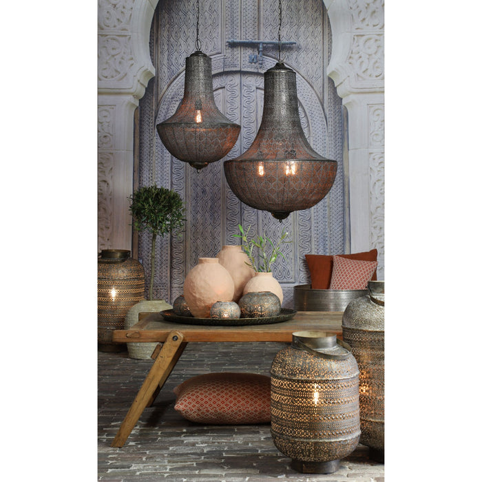 Light & Living Tafellamp Udupi - Bruin - Ø31cm