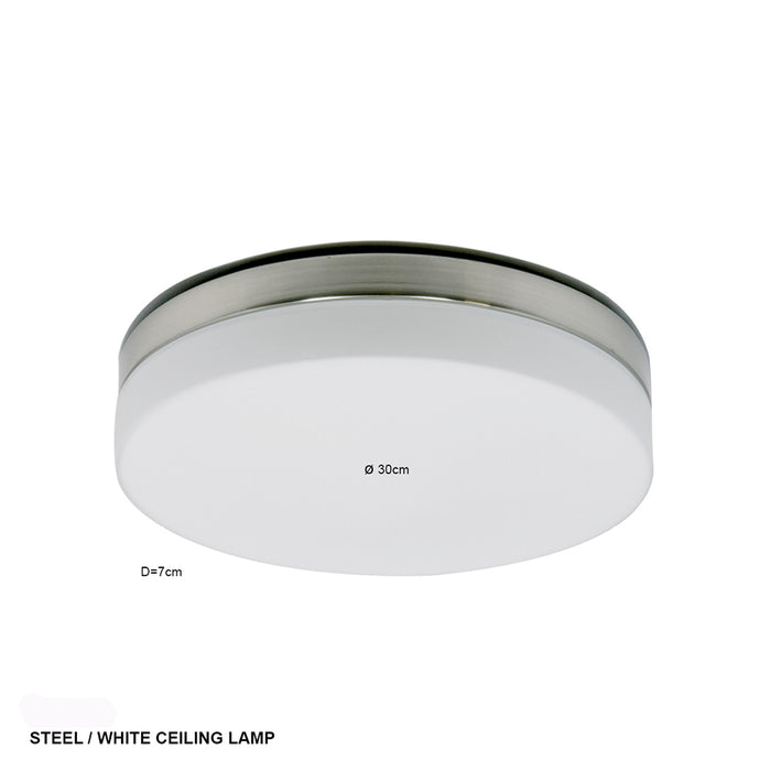 Steinhauer Ceiling and wall Plafondlamp RVS
