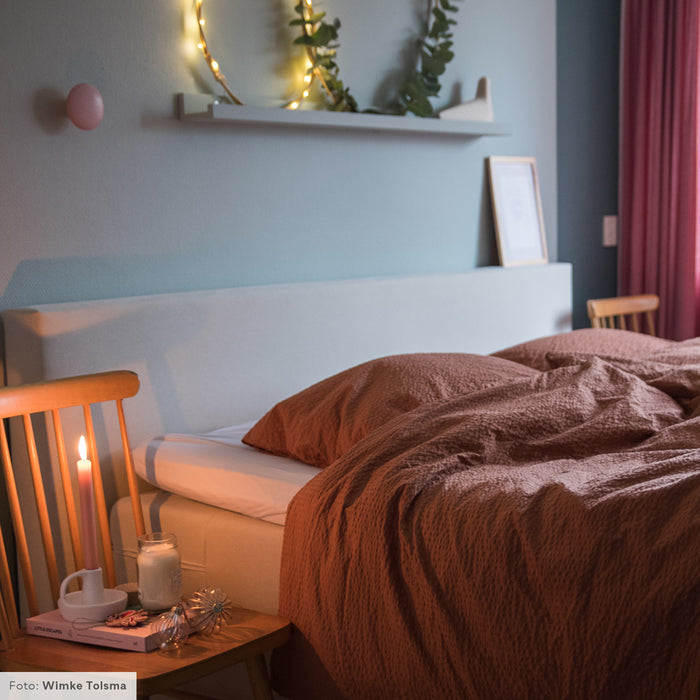 Crisp Sheets Dekbedovertrek 200 x 220 cm - Terracotta