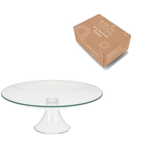 Excellent Houseware Glazen taartplateau