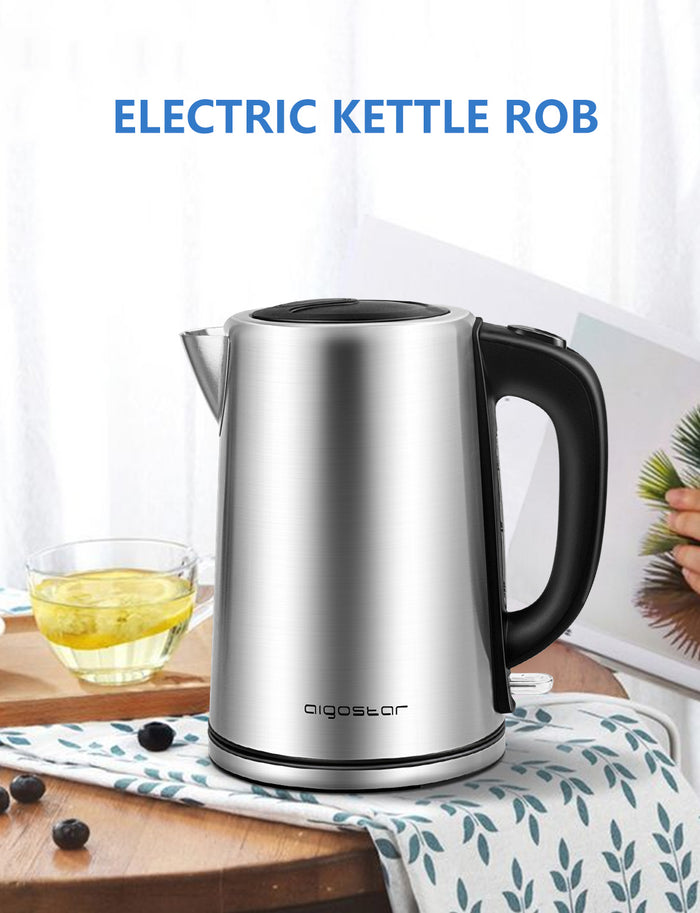 Aigostar Rob 30LDG - Waterkoker - 3000W - Snelkookfunctie - Geborsteld