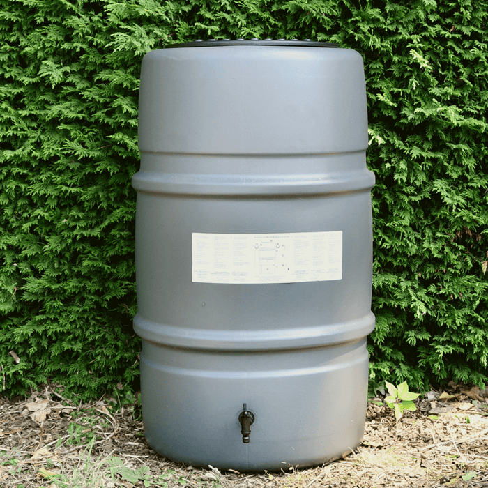 Harcostar - Regentonset Harcostar - 227 L - Antraciet + Voet + Vulauto