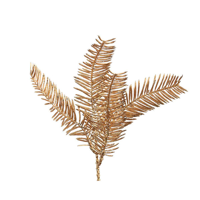 PTMD Leaves Plant Spar Kunsttak - 16 x 12 x 28 cm - Goud