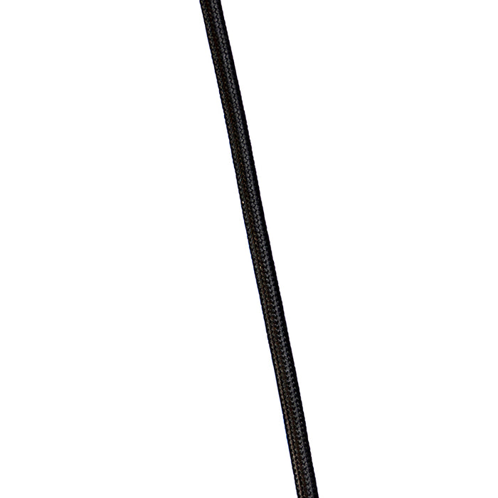 QAZQA Smart hanglamp messing incl. 3 WiFi ST64 met blauw glas -