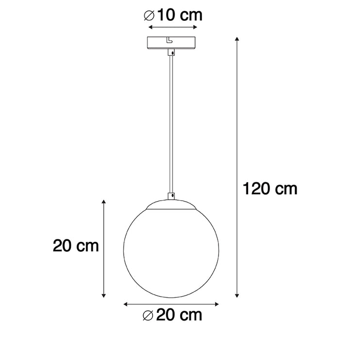 QAZQA Art deco hanglamp messing met roze glas 20 cm - Pallon