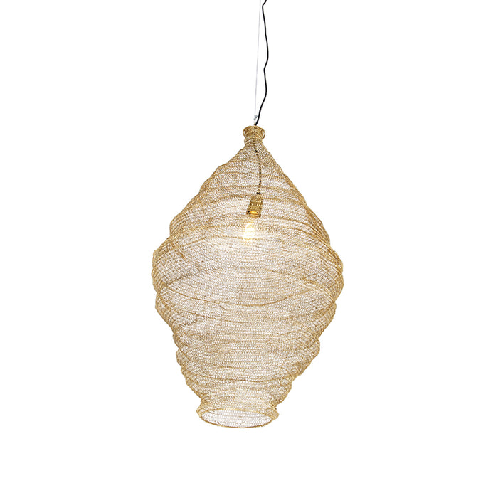 QAZQA Oosterse hanglamp goud 90 cm - Nidum