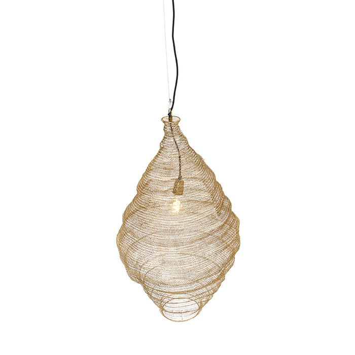 QAZQA Oosterse hanglamp goud 90 cm - Nidum