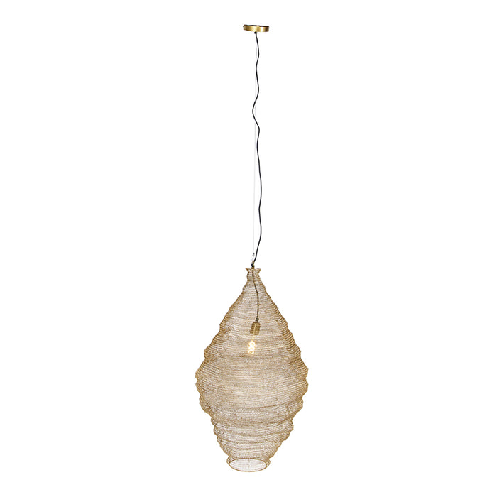 QAZQA Oosterse hanglamp goud 90 cm - Nidum