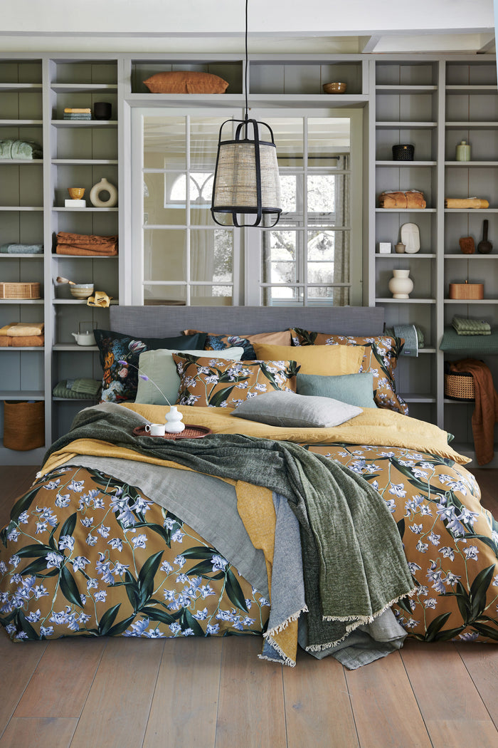 Vandyck Dekbedovertrek FLOATING TWIGS Sandy Gold 240x220 cm