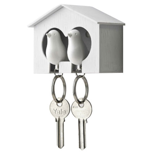 Qualy Sleutelhouder Vogelhuis Dubbel