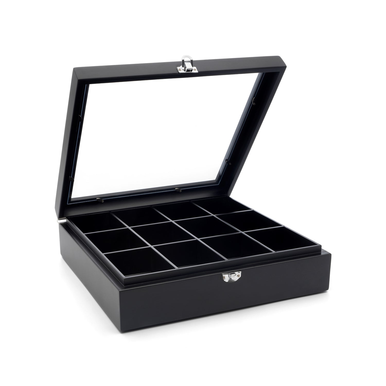 Bredemeijer Theedoos Bamboe 12-vaks - Zwart