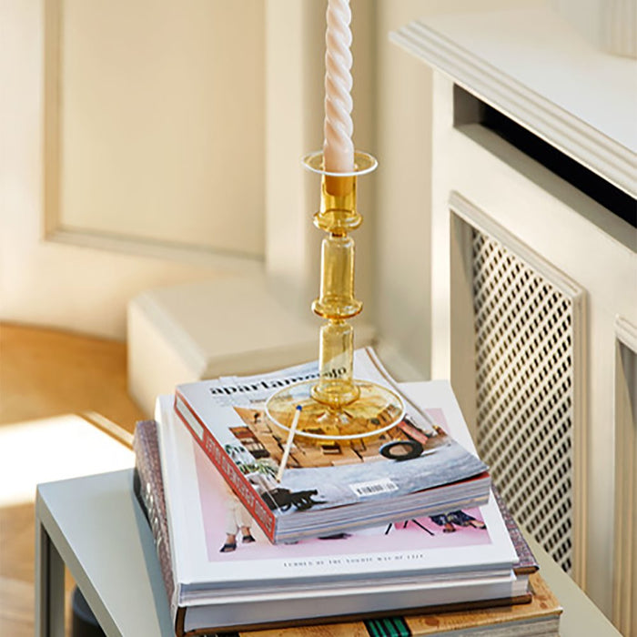 HAY Flare Kandelaar Tall  - Geel & Wit