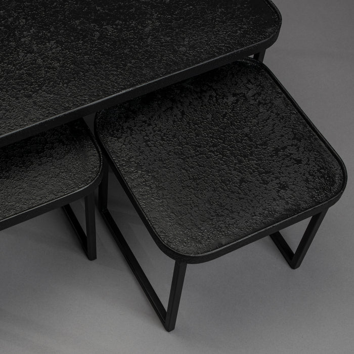 Dutchbone Winston Salontafel - Set van 3 - Zwart