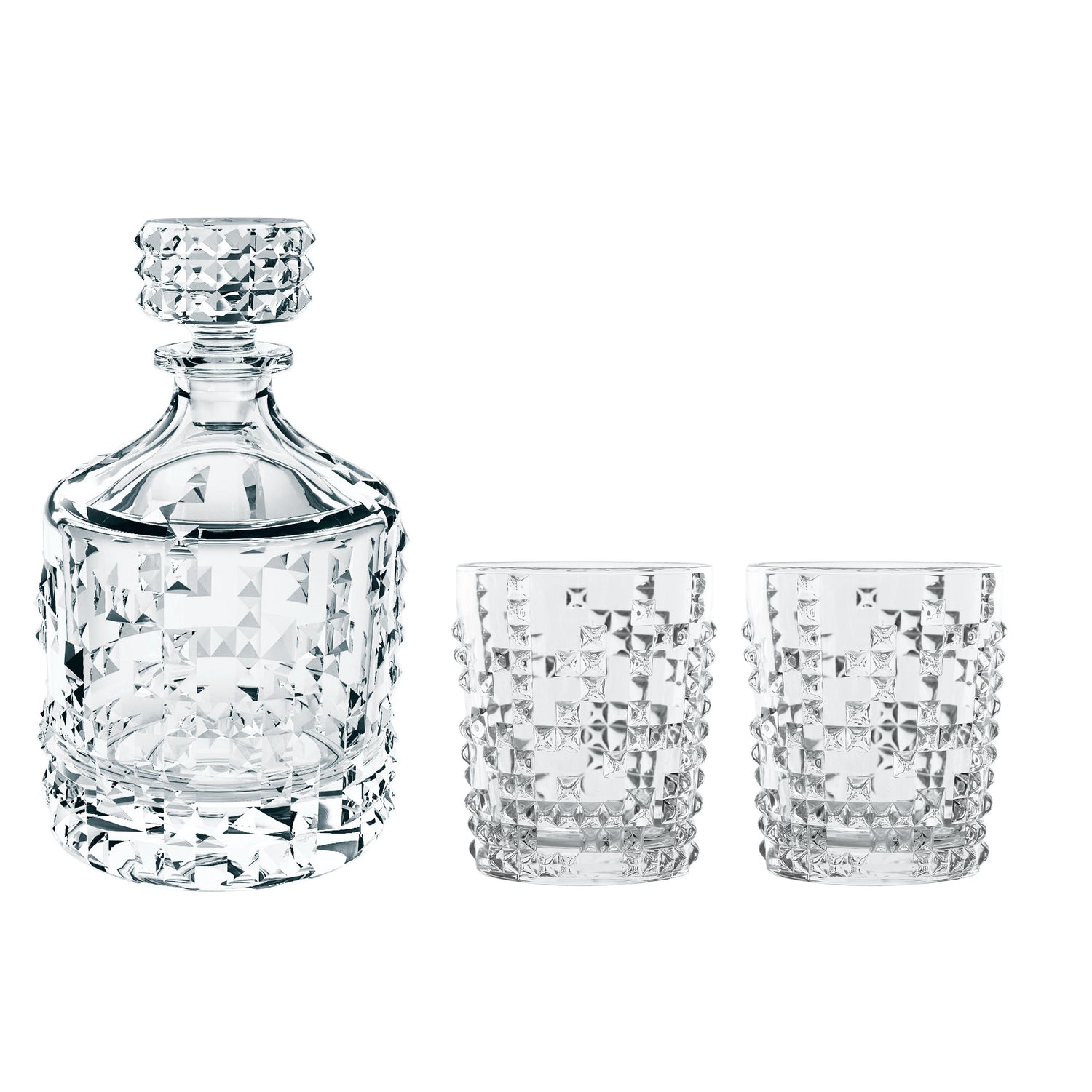 Nachtmann Punk Karaf en Whiskey Tumblers 3-delig