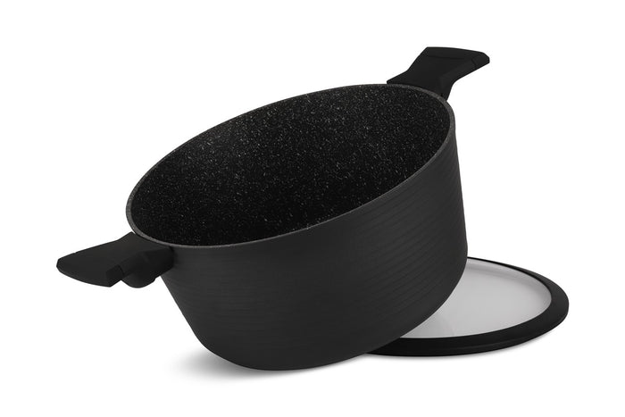 Edenberg Black Line - 15-delige Luxe Pannenset van Gesmeed Aluminium