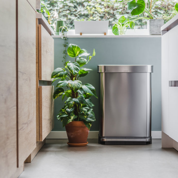 Simplehuman Rectangular Liner Pocket Pedaalemmer 45 Liter