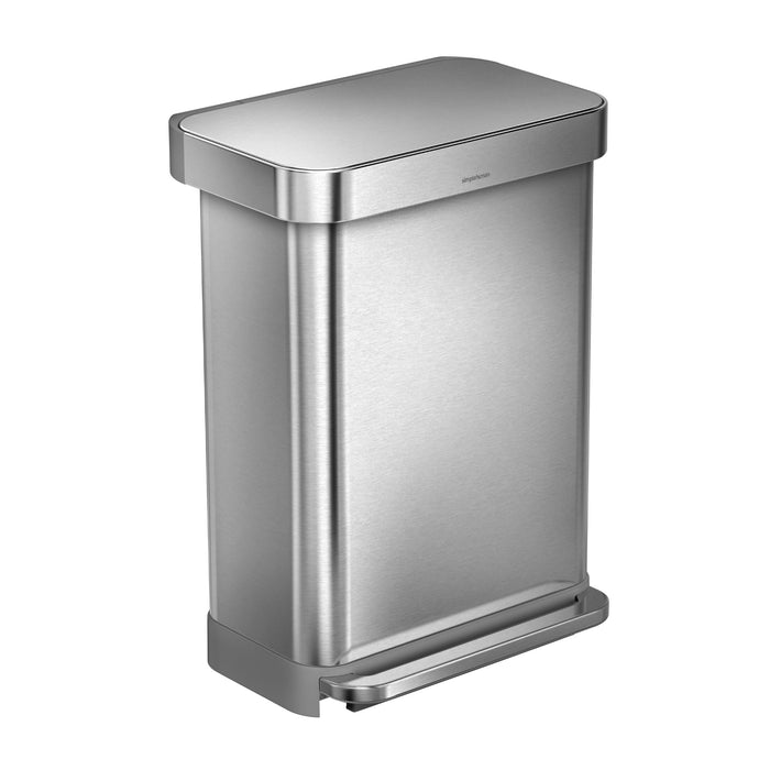 Simplehuman Rectangular Liner Pocket Pedaalemmer 55 Liter