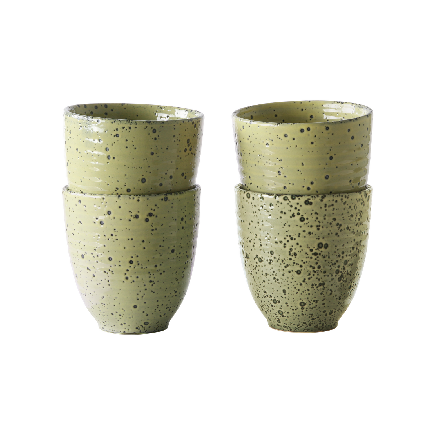 HKliving Gradient Ceramics Mok Set van 4