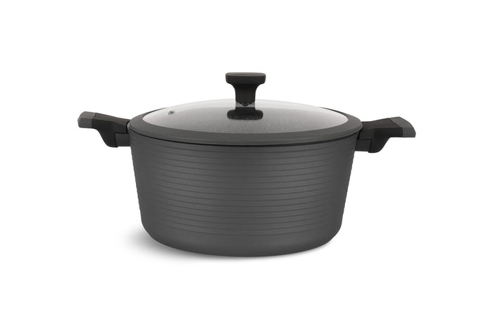 Edenberg Gray Line - 12-delige Luxe Pannenset van Gesmeed Aluminium