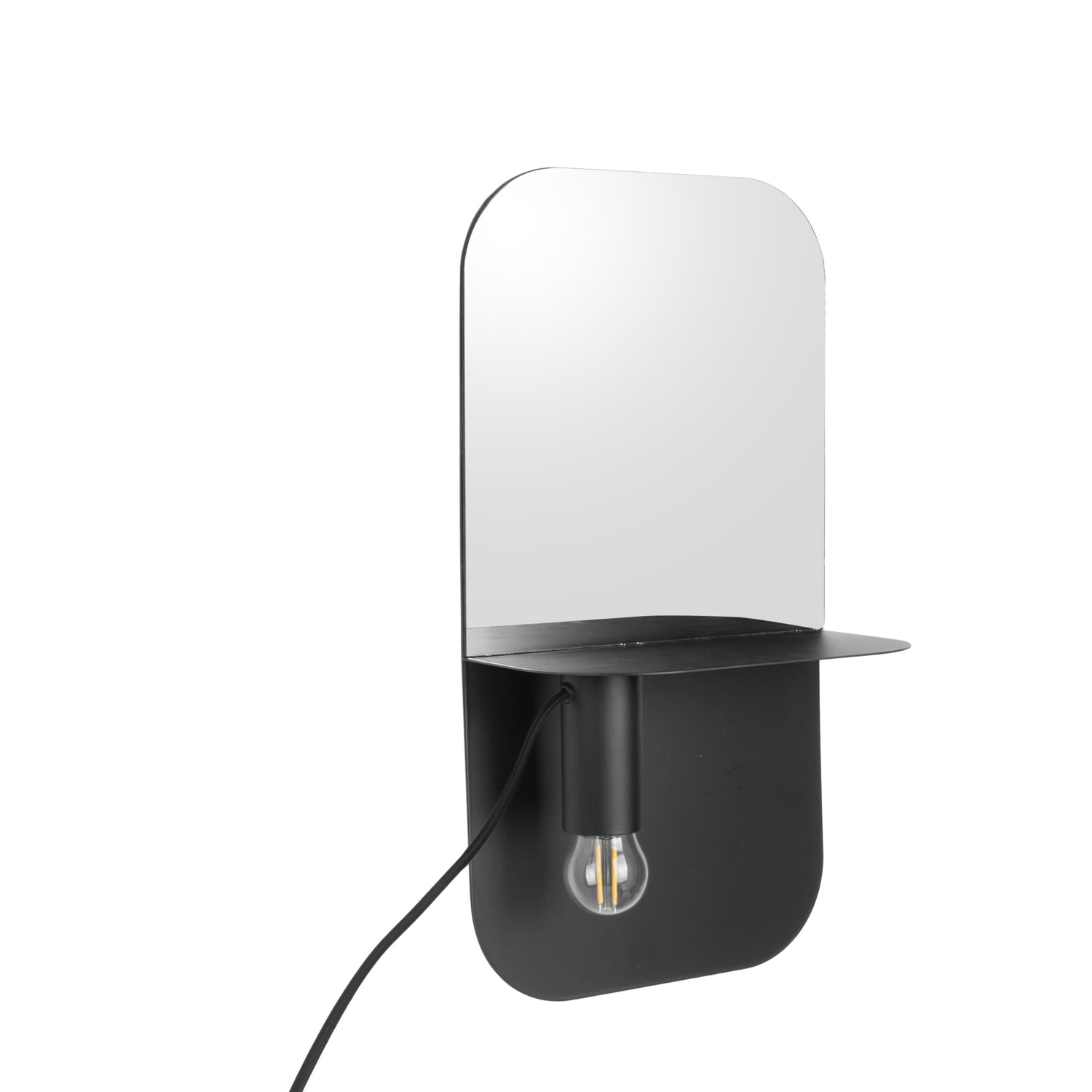 Leitmotiv Plate Wandlamp Met Spiegel