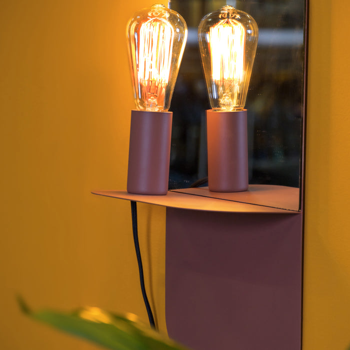 Leitmotiv Plate Wandlamp Met Spiegel