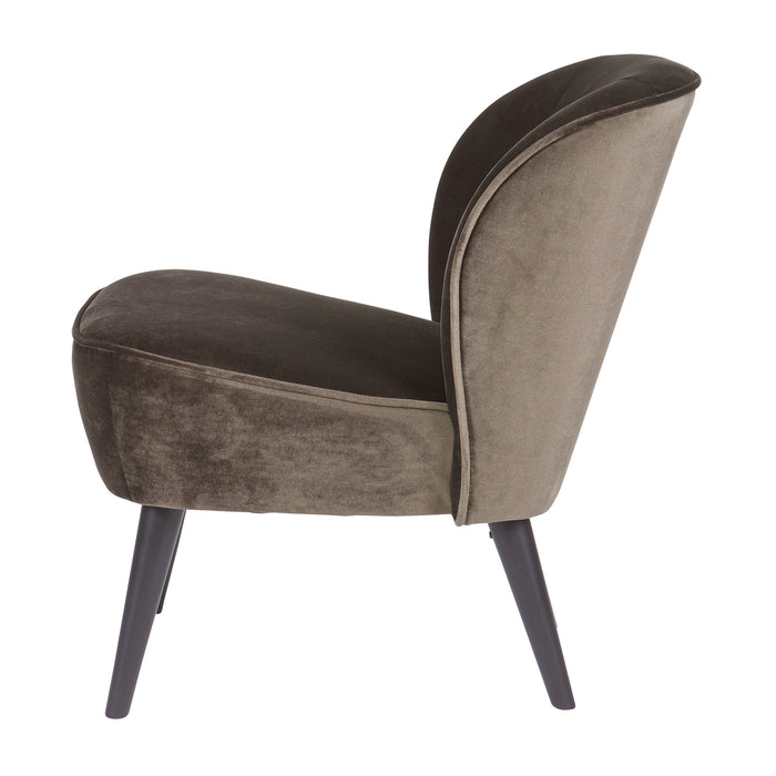 WOOOD Sara Fauteuil - Warm Groen