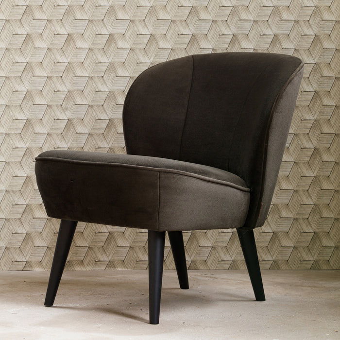 WOOOD Sara Fauteuil - Warm Groen