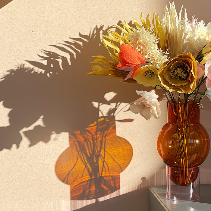 Studio About Bubble Tube Vaas - Large - Amber/Rose