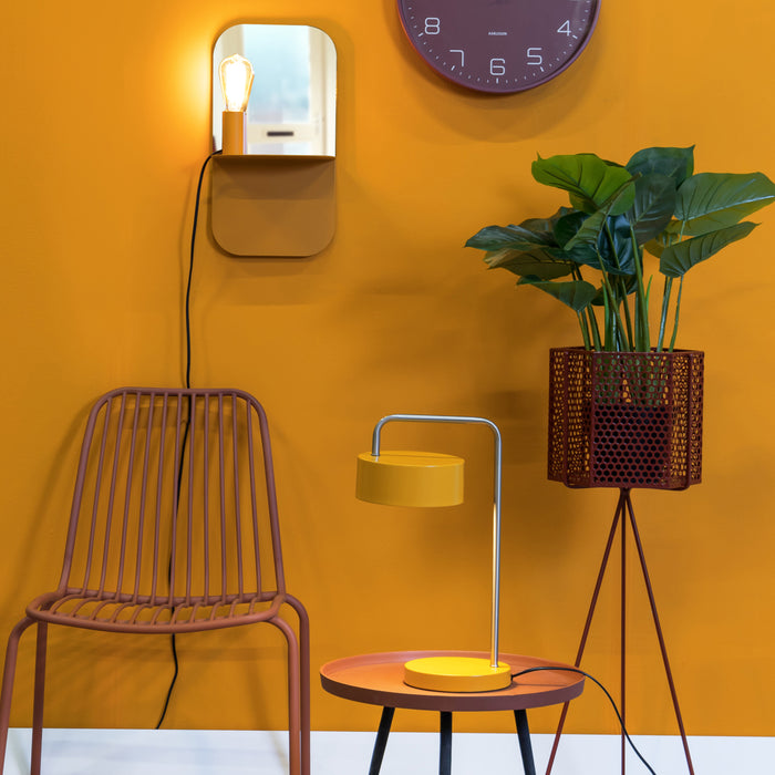 Leitmotiv Plate Wandlamp Met Spiegel