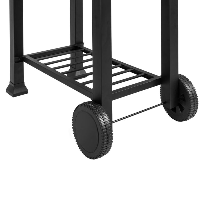 tectake® Houtskoolbarbecue in hoogte verstelbaar - Zwart