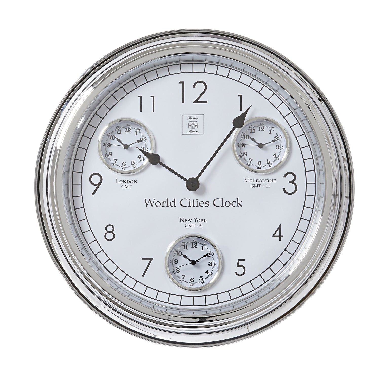 Rivièra Maison World Cities Wandklok Ø 54 cm