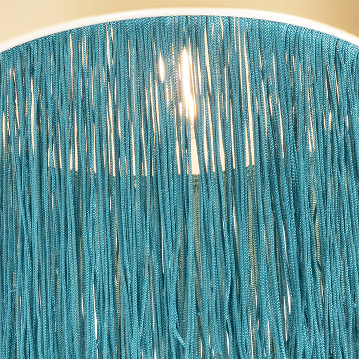 QAZQA Wandlamp fringle - Groen - Oosters - L 20cm