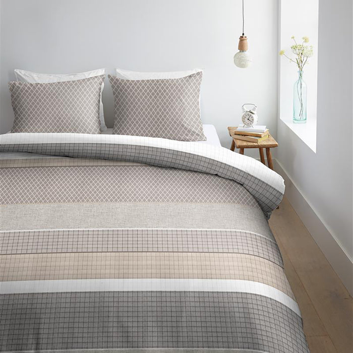Ambiante Helge Dekbedovertrek 200 x 220 cm - Grijs