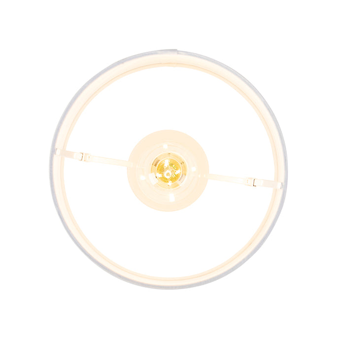 QAZQA Moderne plafondlamp met witte kap 25 cm - Combi