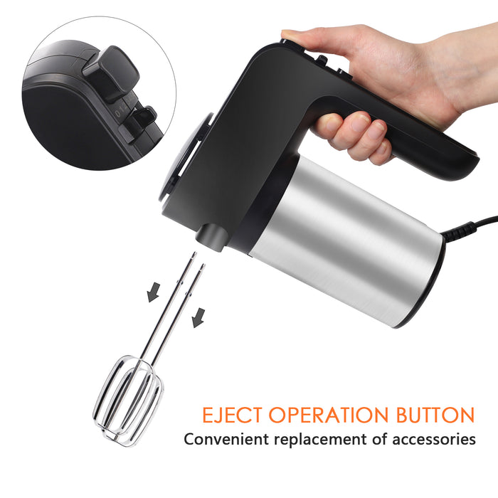 Aigostar Hanson 30LYM Handmixer - 300 Watt - Zwart