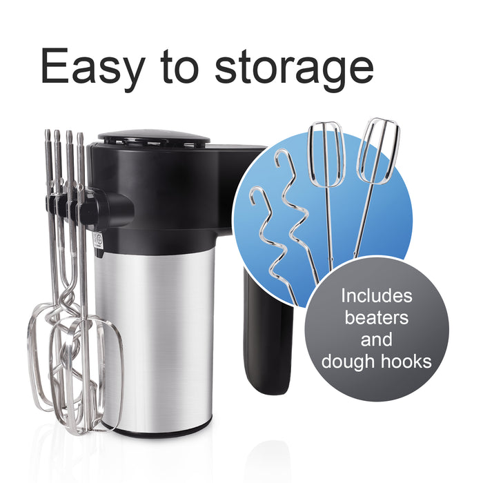 Aigostar Hanson 30LYM Handmixer - 300 Watt - Zwart