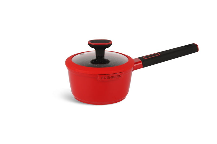 Edenberg Red Line - 12-delige Luxe Pannenset van Gesmeed Aluminium