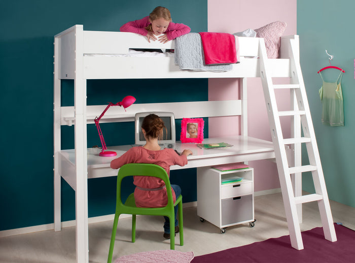 Bopita Combiflex hoogslaper XL 90x200 met schuine trap - Wit