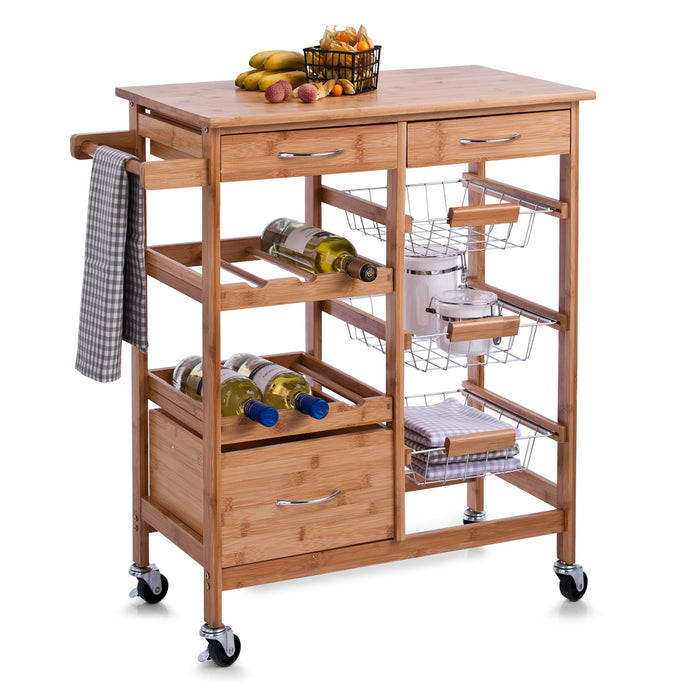 Zeller Bamboo Keukentrolley