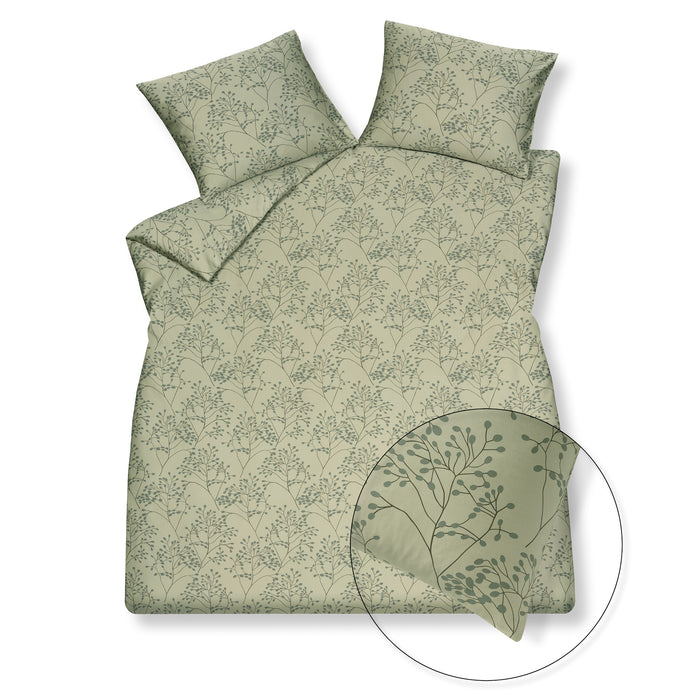 Vandyck Dekbedovertrek PURE 51 Light Olive 140x220 cm (satijnkatoen)