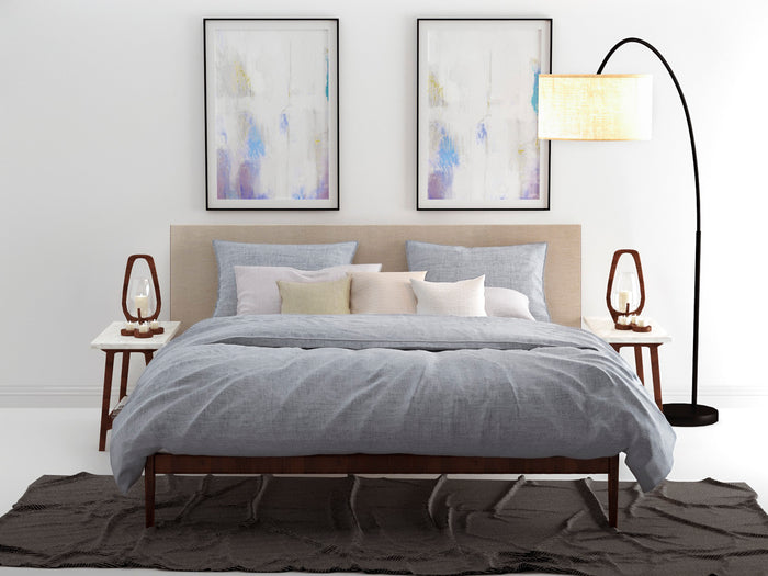 Zo Home Dekbedovertrek Katoen Lino Linnen Look denim