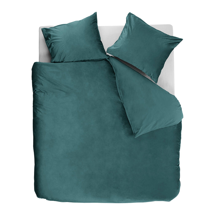 At Home by Beddinghouse Tender Dekbedovertrek 240 x 200/220 cm - Blauw/Groen