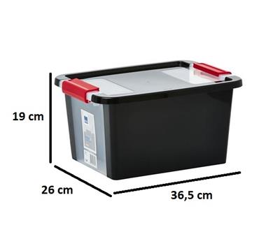 Kis Opbergbox, Bi Box, maat S, 11L, zwart