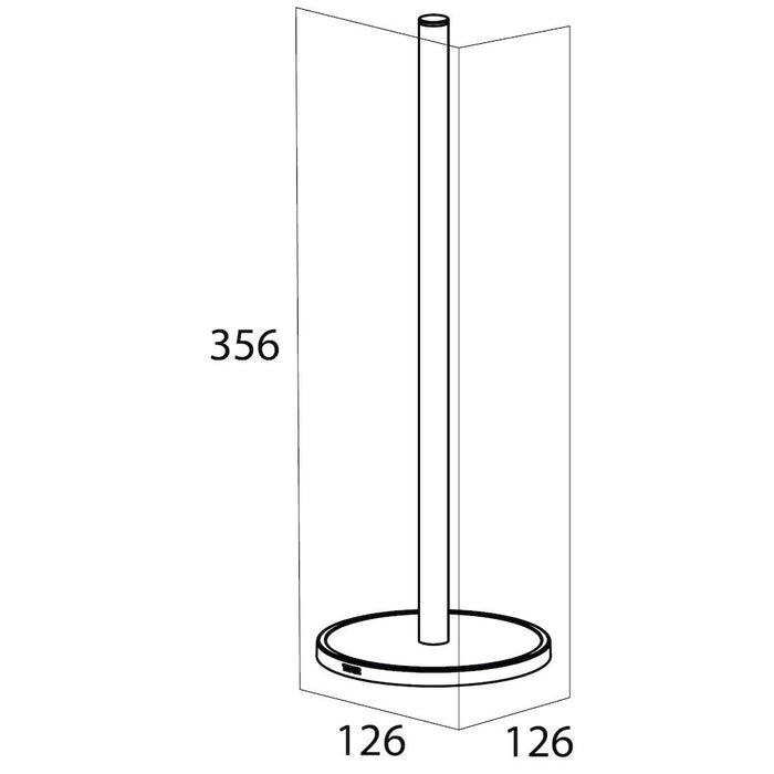 Tiger Tune Reserverolhouder Vrijstaand - Messing Geborsteld / Zwart