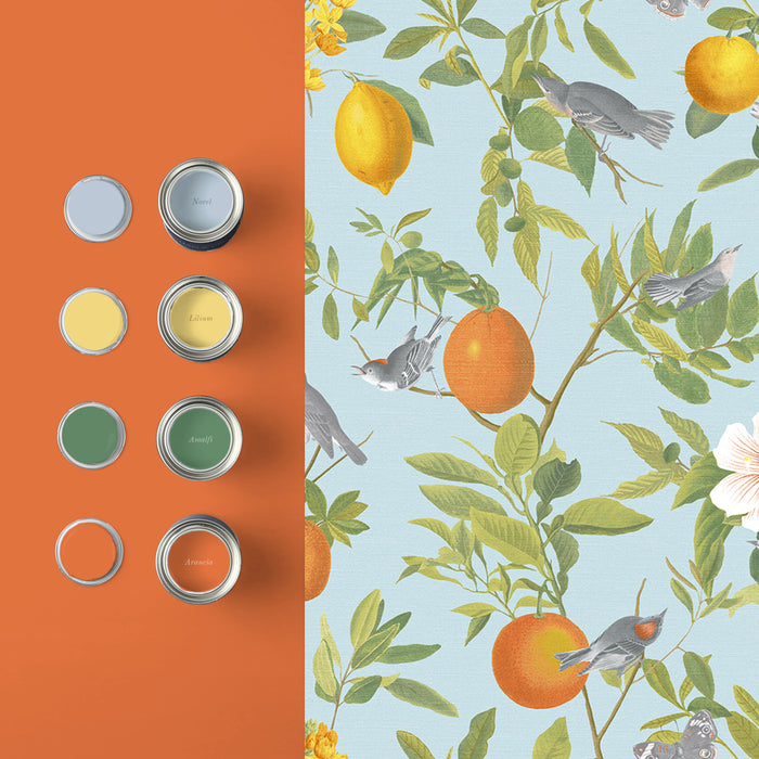 Graham & Brown vliesbehang Amalfi Cielo Lichtblauw