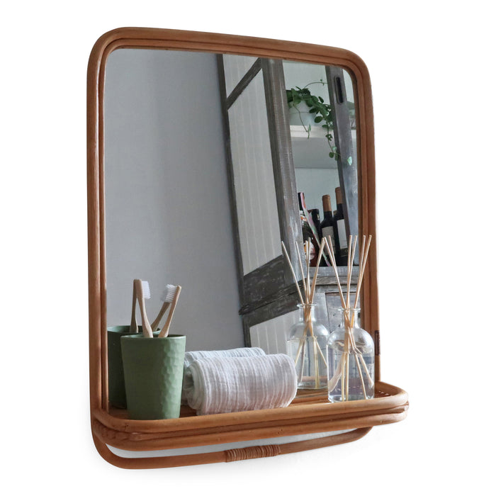 Puhlmann Rotan Spiegel - H 60 x B 45 cm
