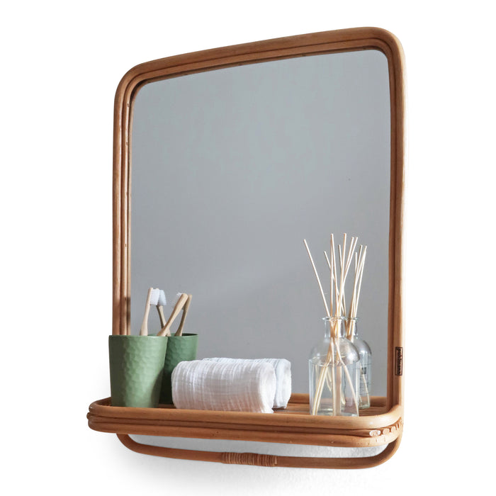 Puhlmann Rotan Spiegel - H 60 x B 45 cm