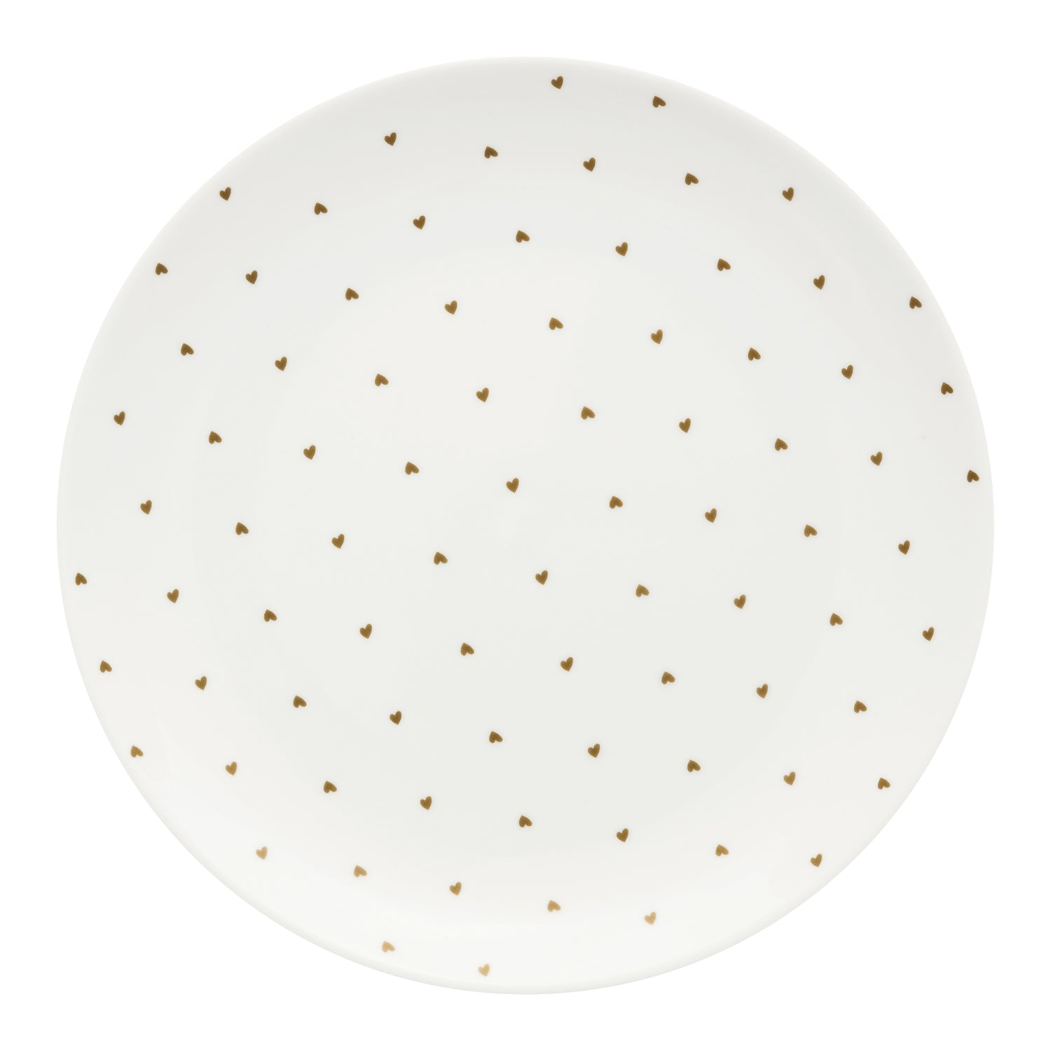 vtwonen Golden Hearts Bord Ø 20 cm