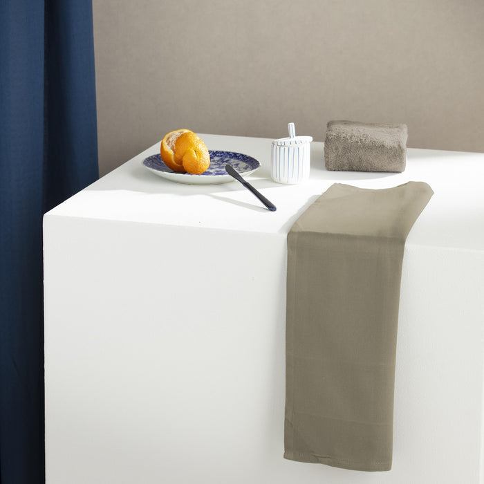 DDDDD keukendoek Logo - 50x55 cm - Taupe - 6 stuks